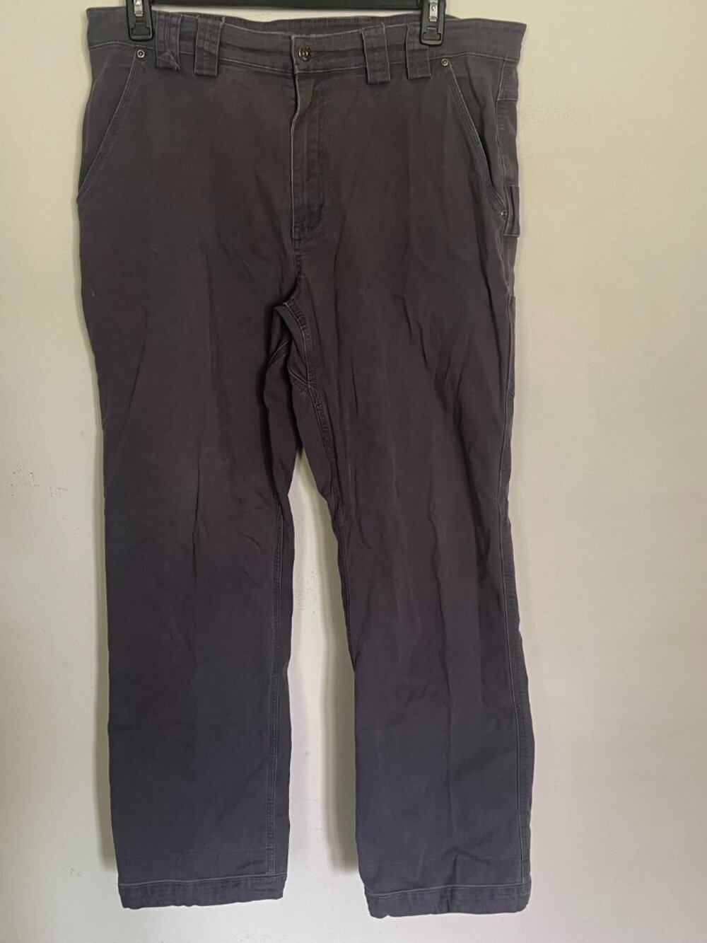 Duluth Trading Flex Fire Hose Men's 38x30 Navy Blue Work Pants T19